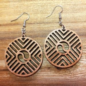 Geometric Chevron Dangles